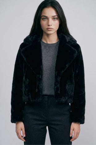Fur short jacket (2 colors)