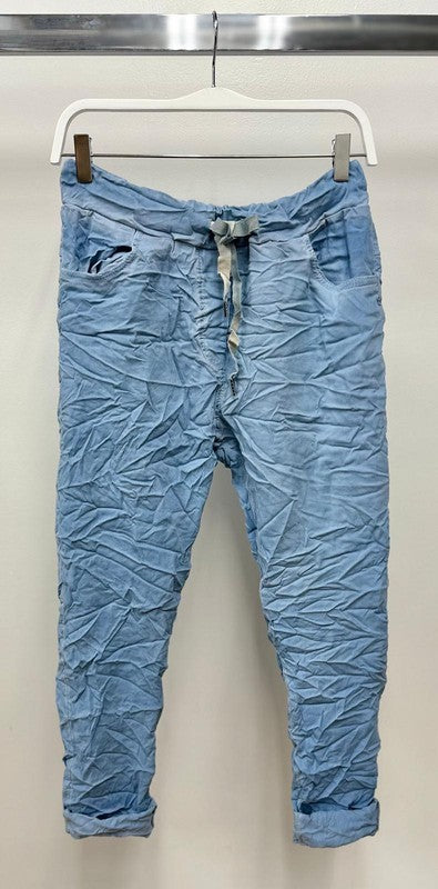 Stone wash crinkle jogger (2 colors)