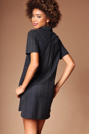 Multi directional shirt dress