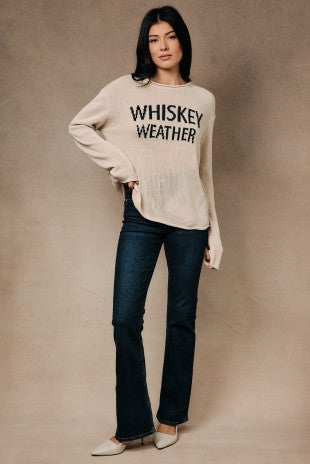 Lightweight whiskey weather sweater