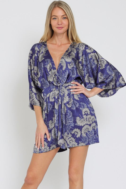 Kimono sleeve romper