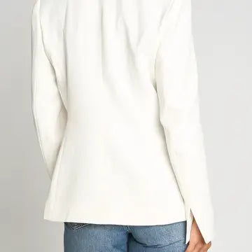 Scarf tie front blazer