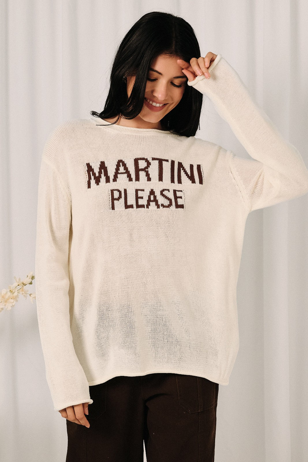Martini Please lightweight sweater