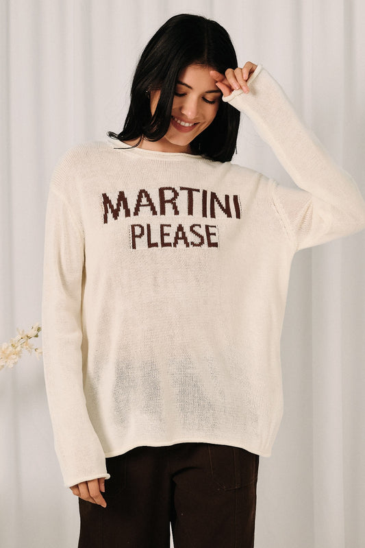 Martini Please lightweight sweater