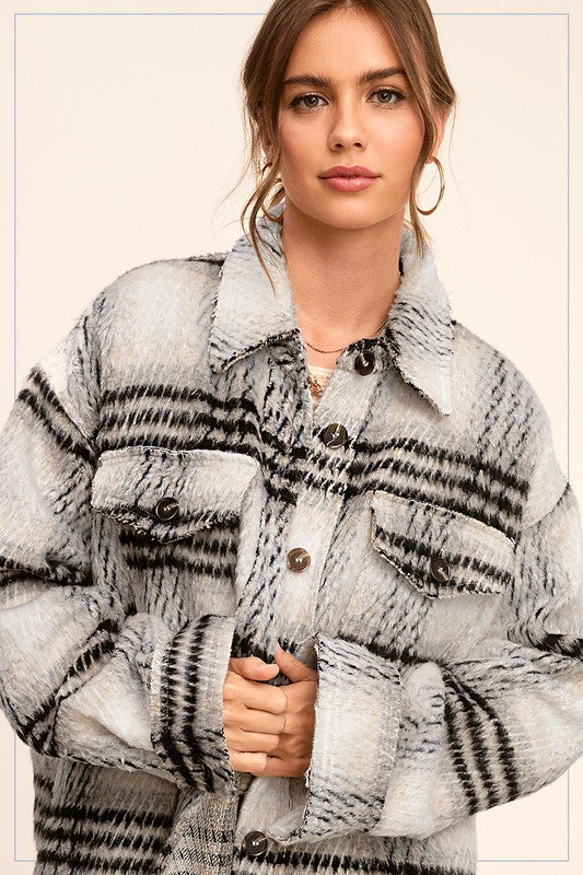 Plaid jacket (2 colors)
