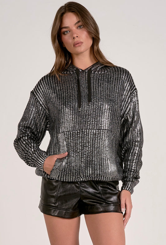 Silver sweater hoodie