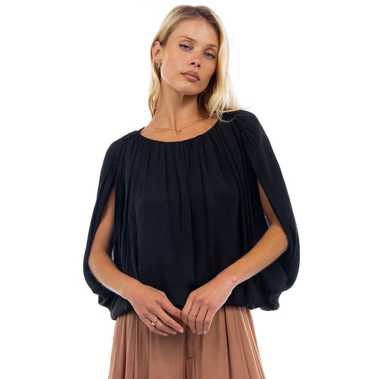 Grecian bubble blouse (3 colors)