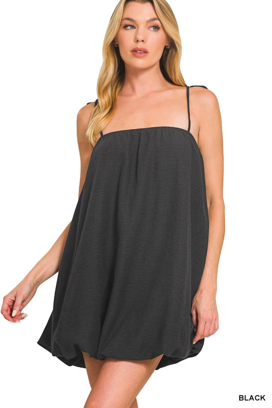 Bubble hem mini dress