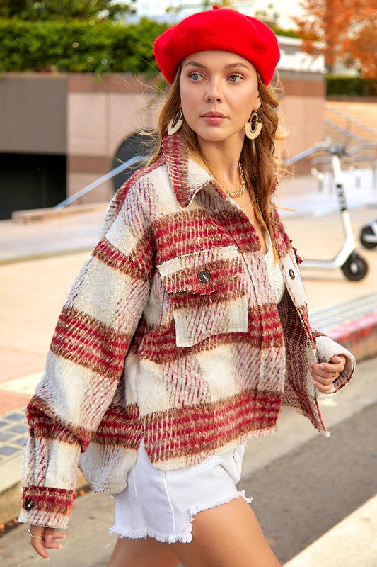 Plaid jacket (2 colors)