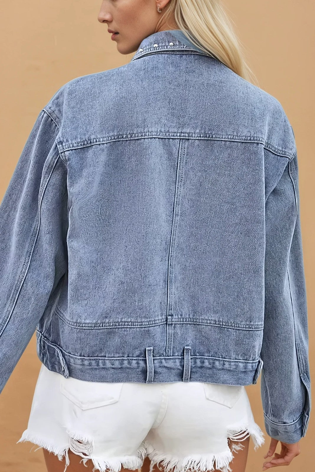 Studded denim jacket
