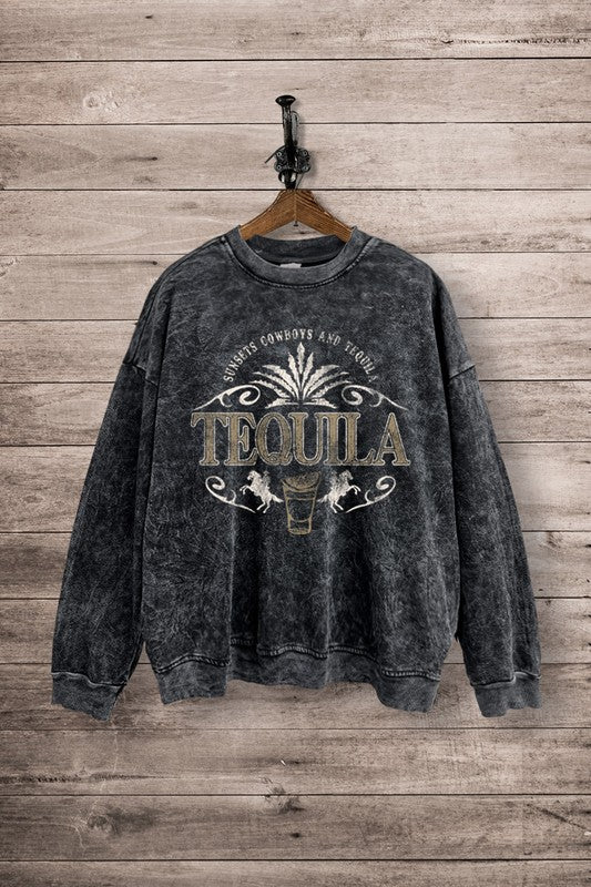 Sunsets Cowboys & Tequila sweatshirt