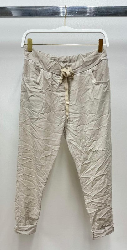 Stone wash crinkle jogger (2 colors)