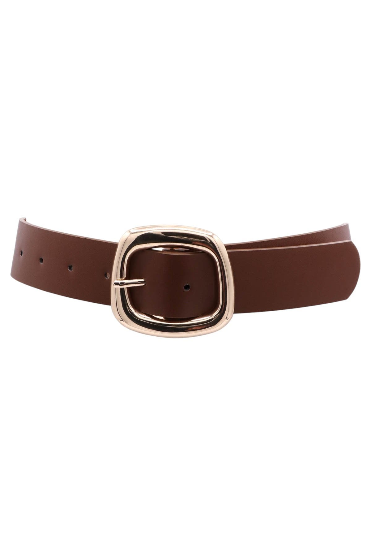 Irregular square buckle belt (2 colors)