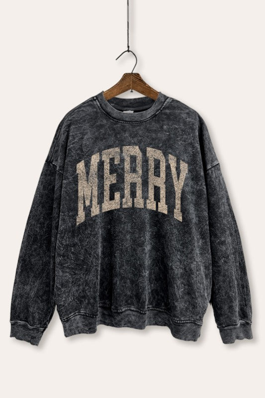 Merry mineral washed sweatshirt