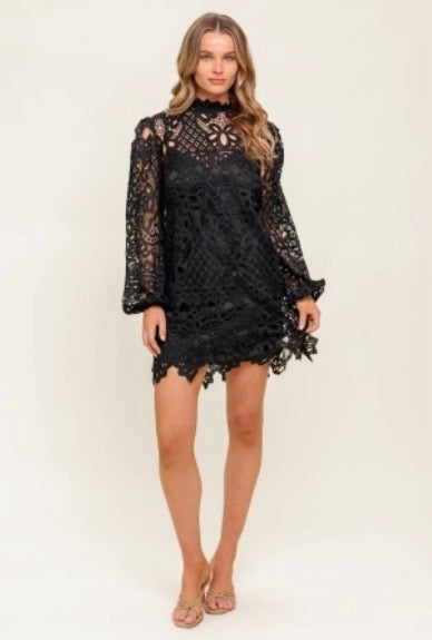 Lace mini dress