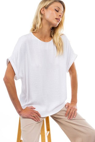 Dolman short sleeve blouse (2 colors)