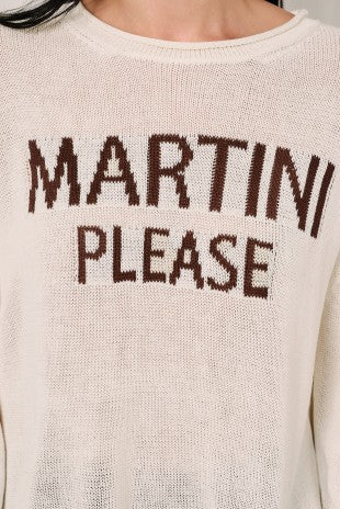 Martini Please lightweight sweater