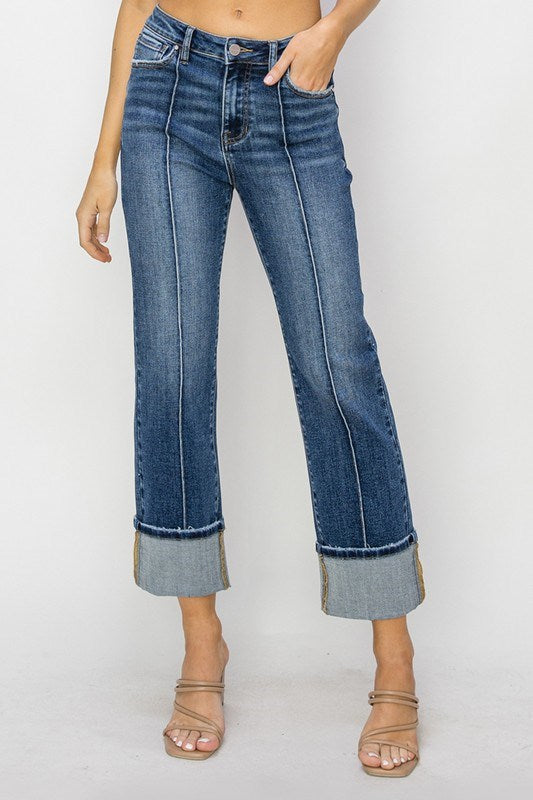 Wide cuff jean by Risen