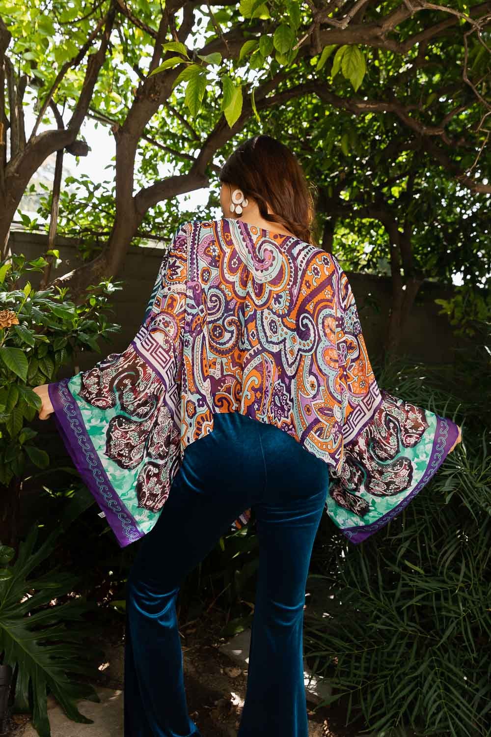 Boho sheer tie front wrap (3 colors) one size