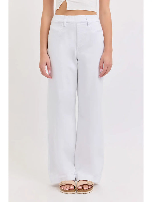 Pull on wide leg
