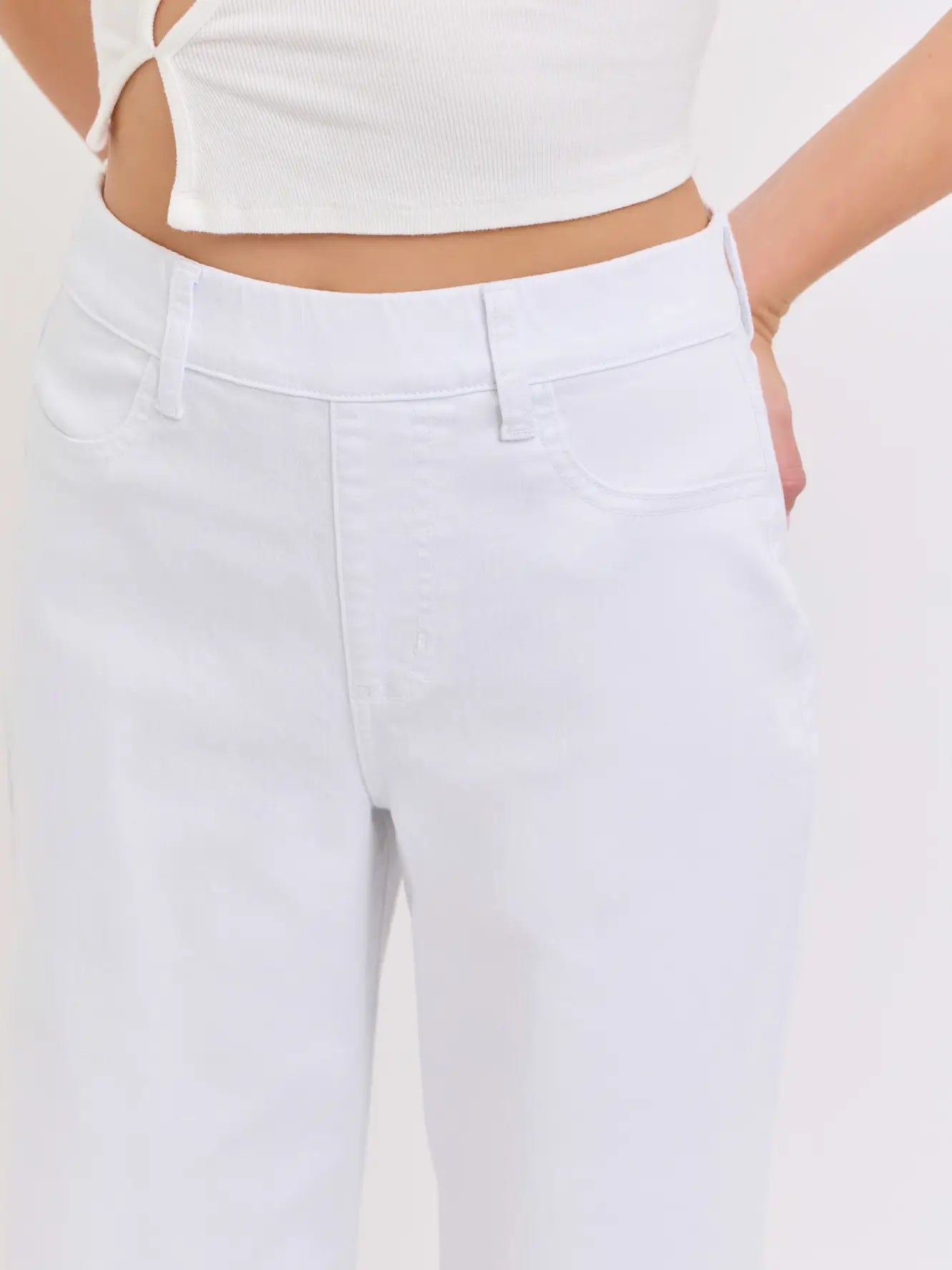 Pull on wide leg