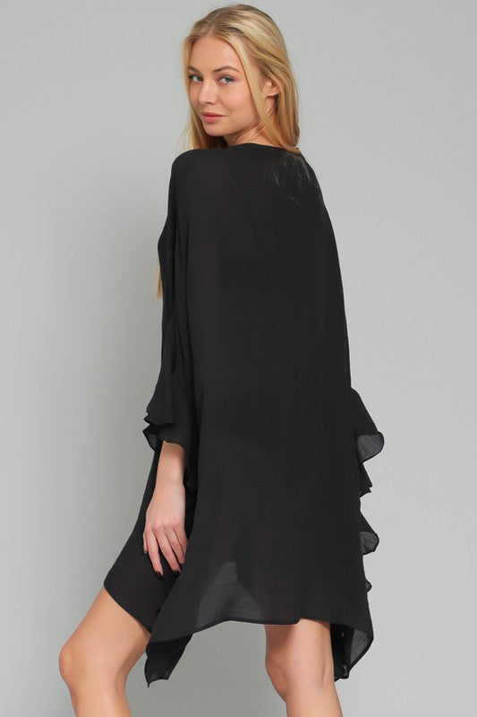 Ruffle sleeve co