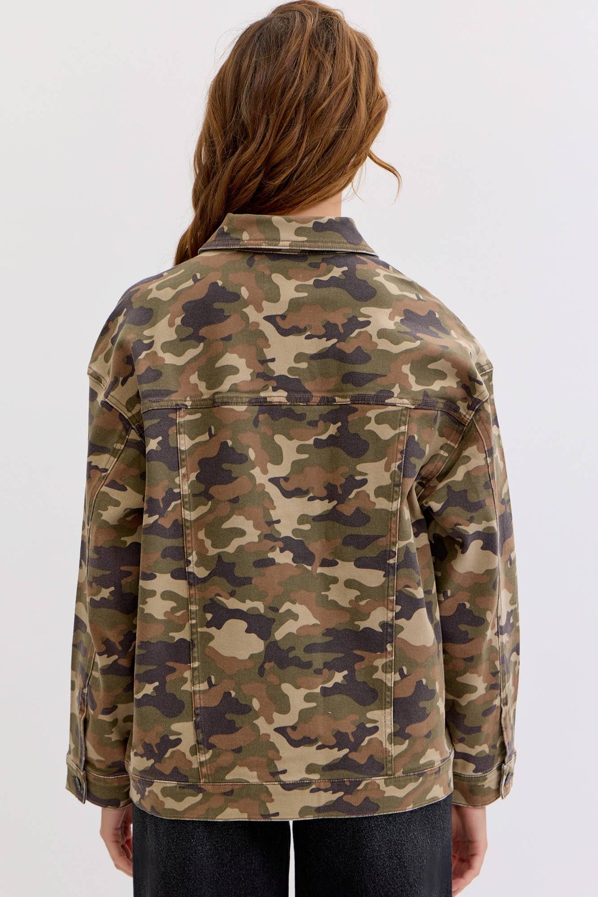 Camo Oversized Jacket [AM1352J-CMW]