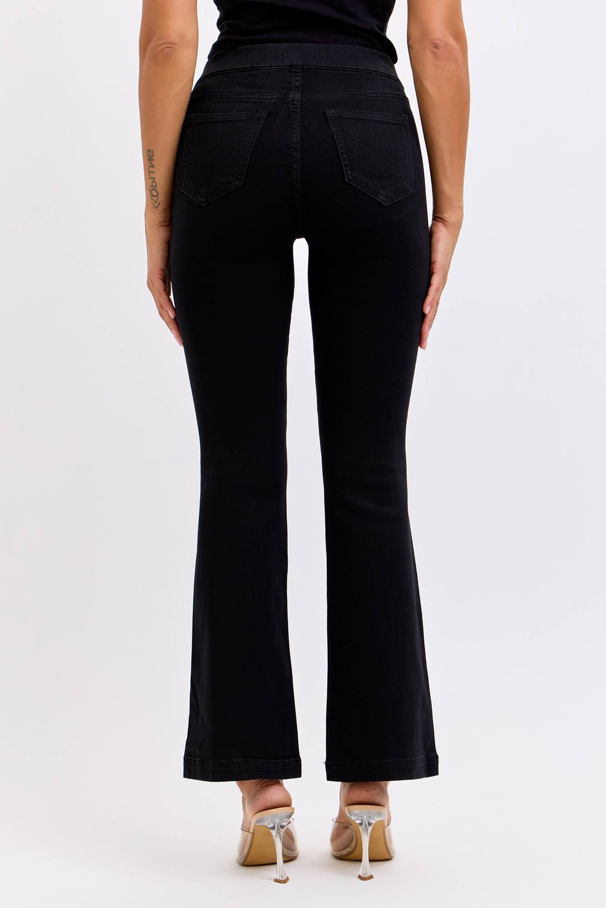 Black Petite Flare Jegging (open pack) [AB35173BLK-30 sbs]