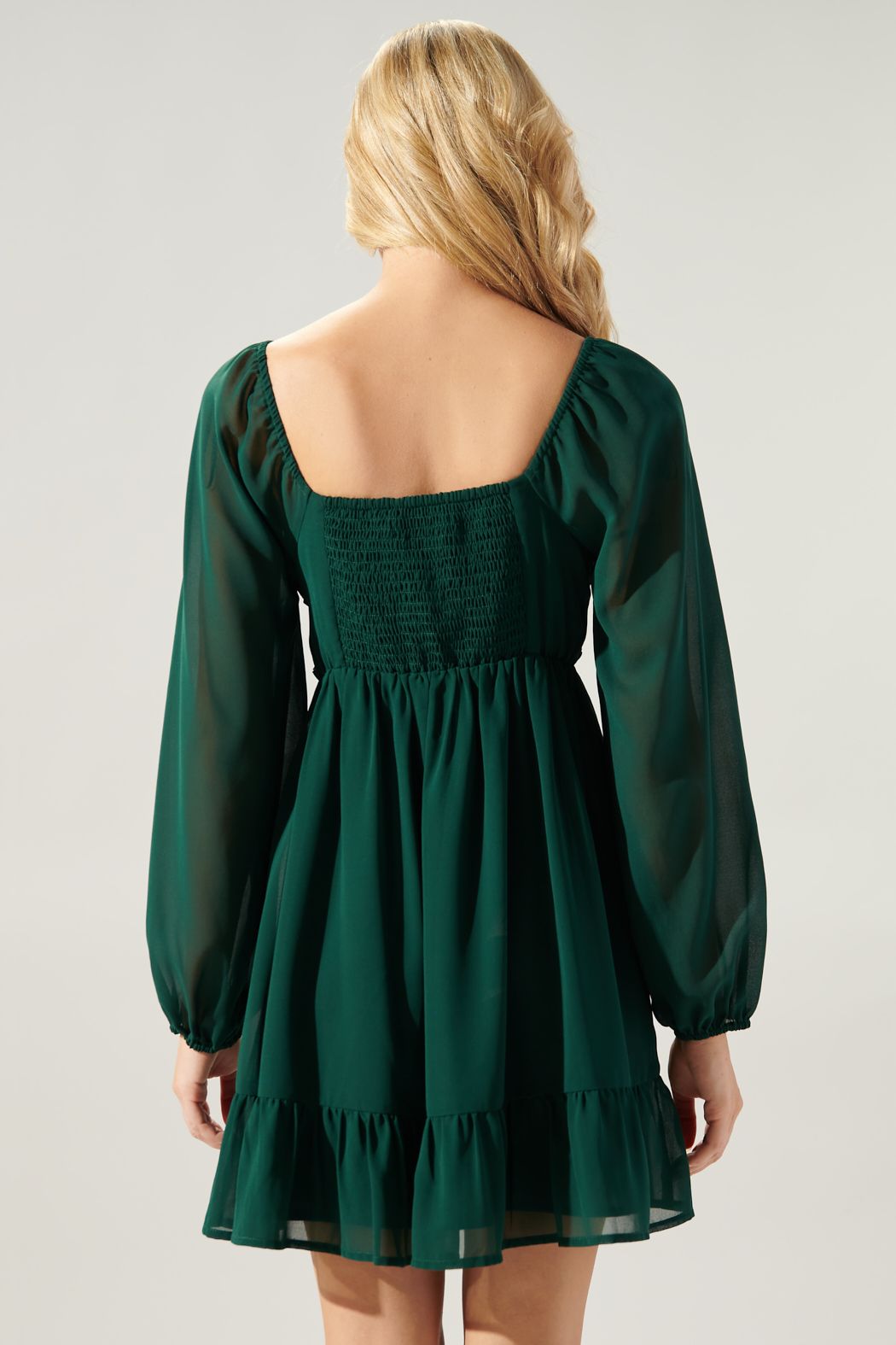 Emerald green hotsell babydoll dress